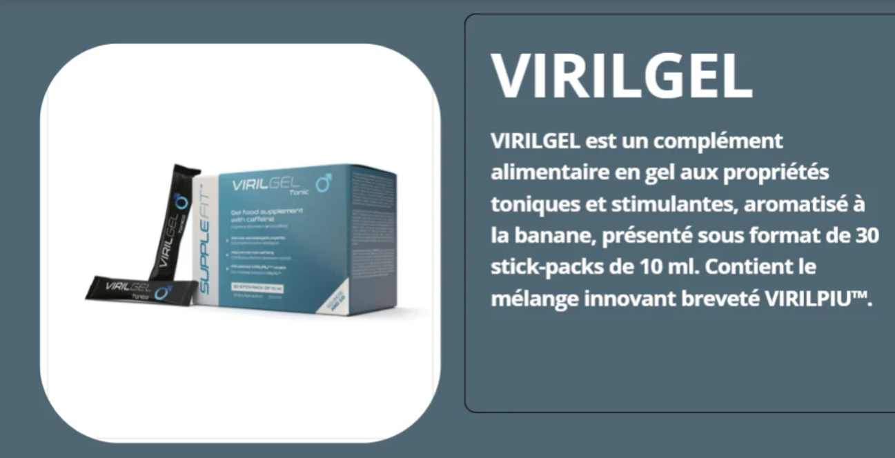 VIRILGEL -Tonique & virilité |30 stick-pack de 10 ml