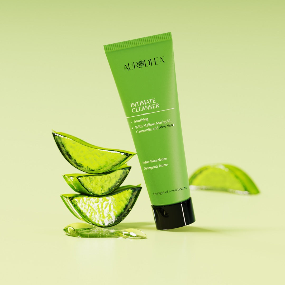 Nettoyant Intime à l'Aloe Vera Bio Aurodhea – Format Voyage