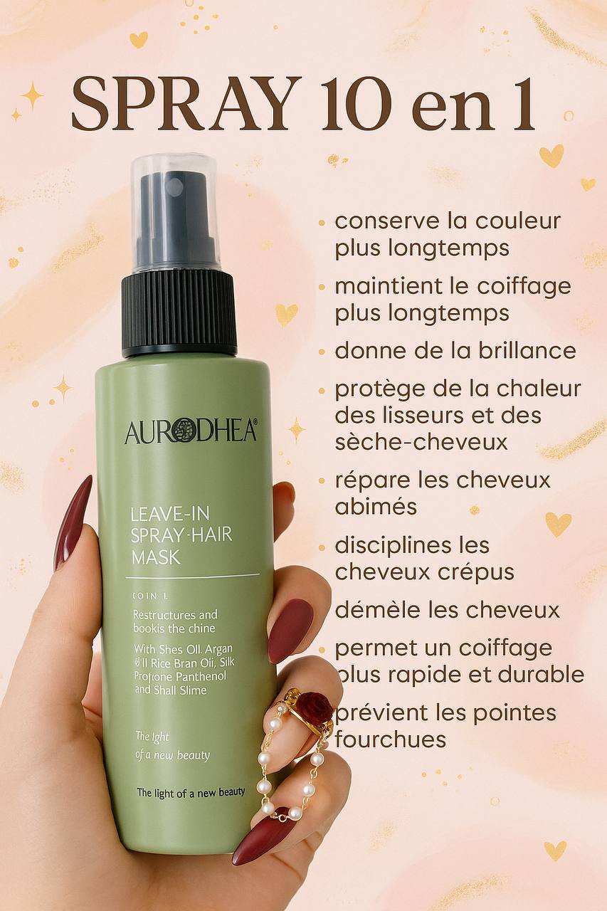 Masque Capillaire en Spray à la Bave d'Escargot Aurodhea