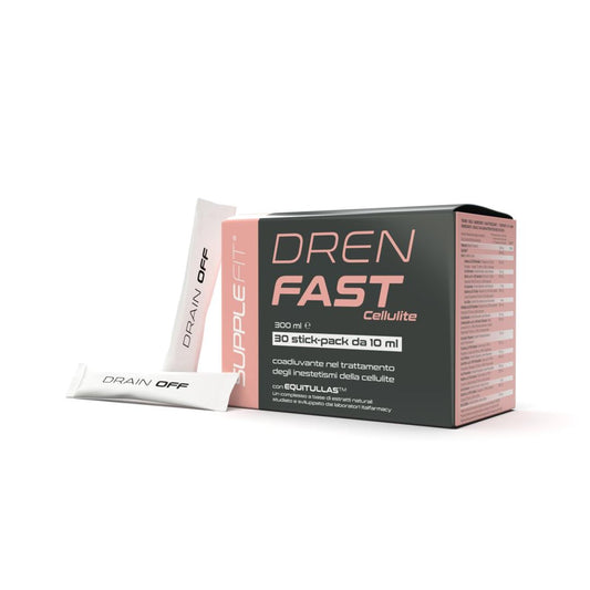 DREN FAST- Traitement des imperfections de la cellulite | 30 stick-pack de 10 ml